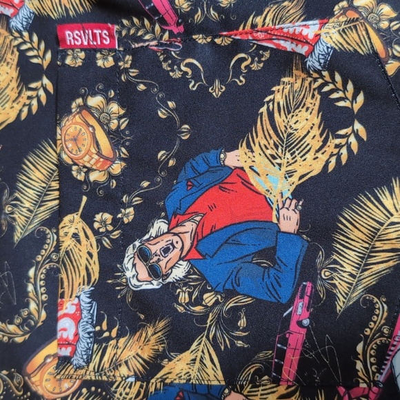 RSVLTS WWE Legends Ric Flair Nature Boy KUNUFLEX Short Sleeve Shirt Size Small - Picture 3 of 12